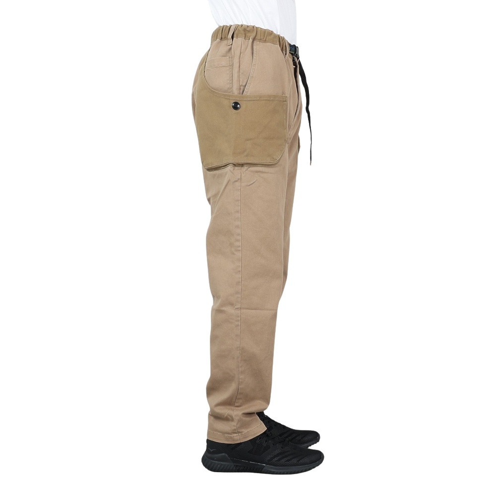クリフメイヤー（KRIFF MAYER）（メンズ）ストレッチコットンツイル キャンプパンツ 1844007-51:SAND サンドベージュ ビッグツールポケット ガゼットクロッチ