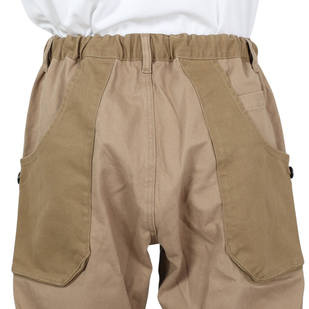 クリフメイヤー（KRIFF MAYER）（メンズ）ストレッチコットンツイル キャンプパンツ 1844007-51:SAND サンドベージュ ビッグツールポケット ガゼットクロッチ