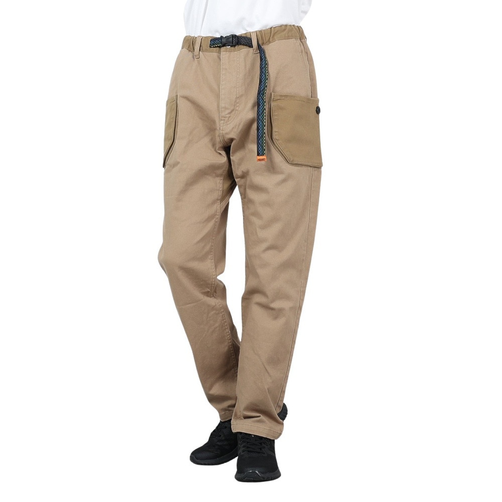 クリフメイヤー（KRIFF MAYER）（メンズ）ストレッチコットンツイル キャンプパンツ 1844007-51:SAND サンドベージュ ビッグツールポケット ガゼットクロッチ