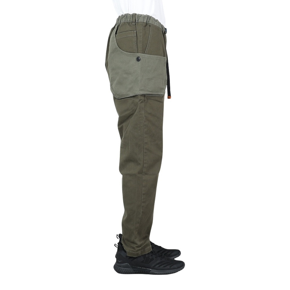 クリフメイヤー（KRIFF MAYER）（メンズ）ストレッチコットンツイル キャンプパンツ 1844007-68:OLIVE オリーブ ビッグツールポケット ガゼットクロッチ