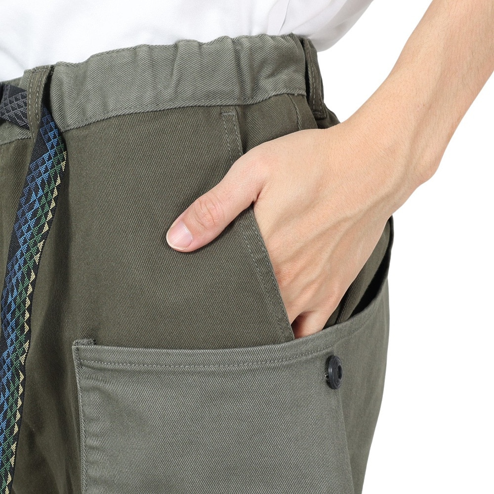クリフメイヤー（KRIFF MAYER）（メンズ）ストレッチコットンツイル キャンプパンツ 1844007-68:OLIVE オリーブ ビッグツールポケット ガゼットクロッチ