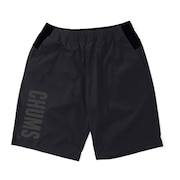 チャムス（CHUMS）（メンズ）ショートパンツ 短パン エアトレイル ストレッチ チャムスショーツ CH03-1256-K001 ブラック ウエストゴム はっ水 軽量