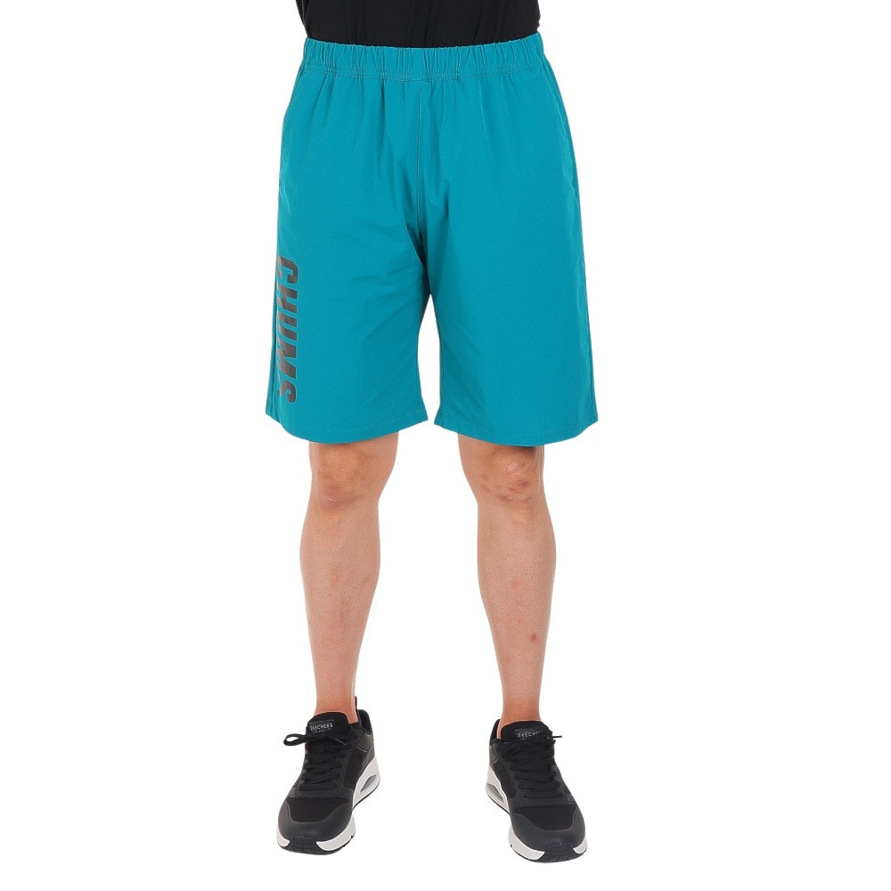 チャムス（CHUMS）（メンズ）ショートパンツ 短パン エアトレイル ストレッチ チャムスショーツ CH03-1256-T006 ブルー ウエストゴム はっ水 軽量