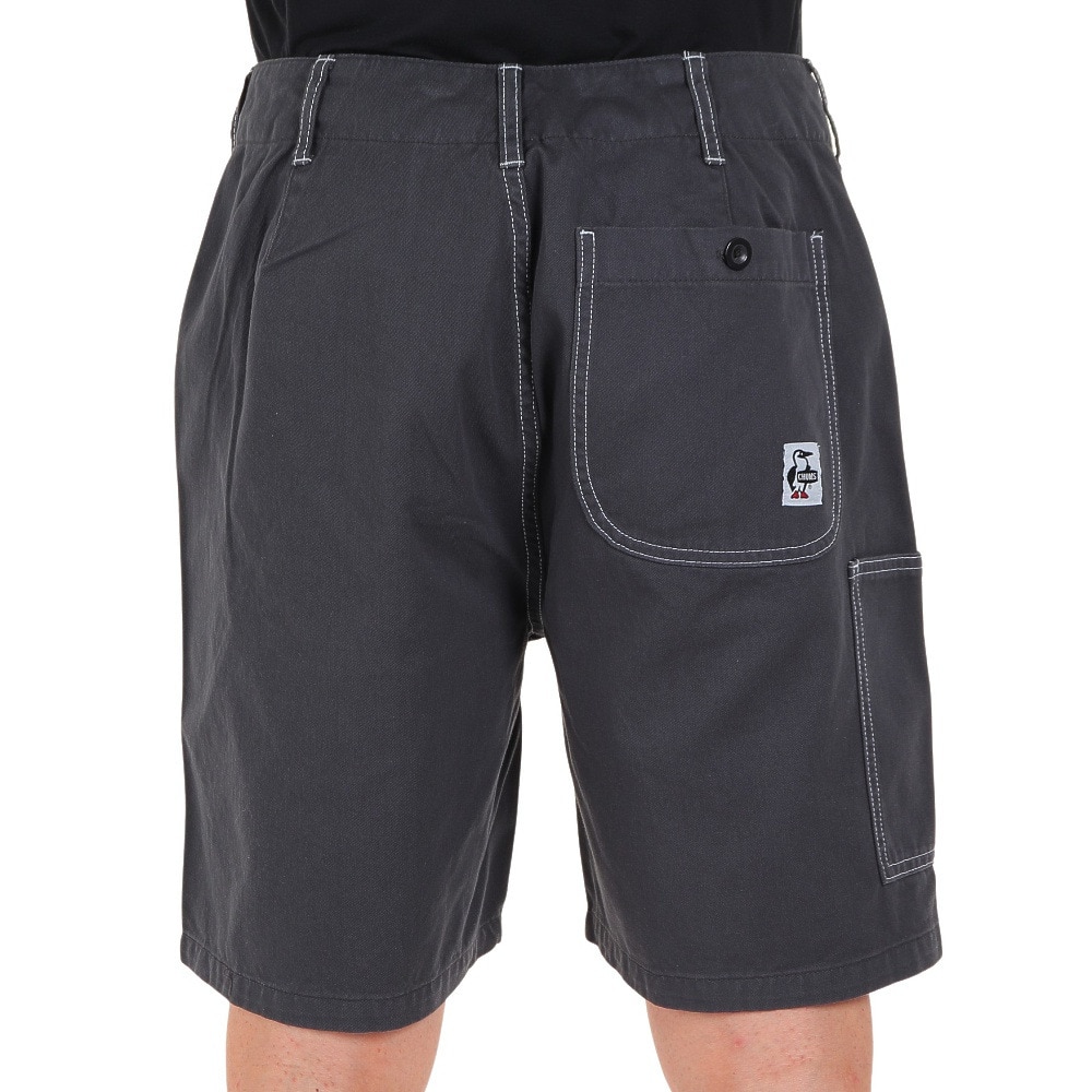 チャムス（CHUMS）（メンズ）ショートパンツ 短パン キャンディクリフワークショーツ CH03-1283-K009 ブラック ハーフパンツ 綿100