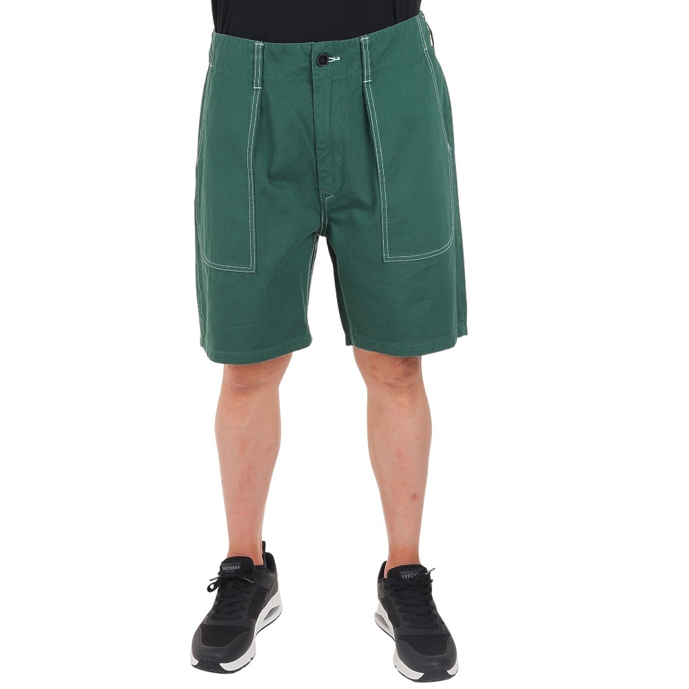 チャムス（CHUMS）（メンズ）ショートパンツ 短パン キャンディクリフワークショーツ CH03-1283-M080 グリーン ハーフパンツ 綿100