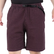 グラミチ（Gramicci）（メンズ）ショートパンツ O.G.シアサッカーG-ショーツ G3SM-P020-DUSTY MAROON GARMENT DYED エンジ