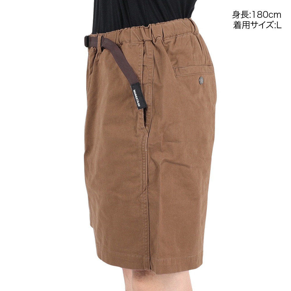 マナスタッシュ（MANASTASH）（メンズ）ガゼットクロッチ ショートパンツ FLEX CLIMBER ワイドショーツ 792-3913004 BRN ブラウン