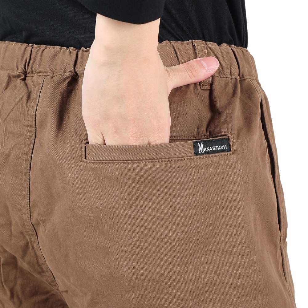 マナスタッシュ（MANASTASH）（メンズ）ガゼットクロッチ ショートパンツ FLEX CLIMBER ワイドショーツ 792-3913004 BRN ブラウン