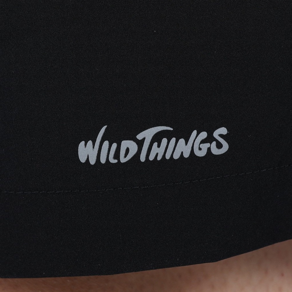 ワイルドシングス（WILD THINGS）（メンズ）ショートパンツ エラスティック ナイロン ベース ショーツ WT23026AD-BLACK ブラック