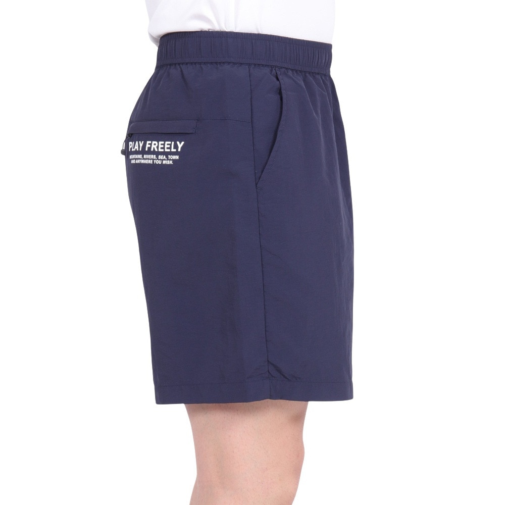 ボンファイア（Bonfire）（メンズ）撥水 軽量 ショートパンツ ポケッタブルフリーリーショーツ 50BNF4FEG2330 NVY ネイビー コンパクト