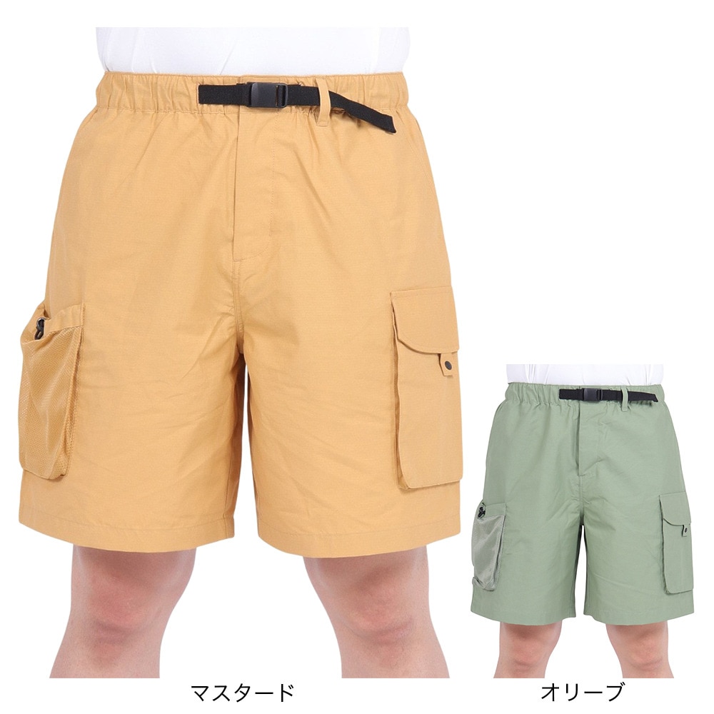 ボンファイア（Bonfire）（メンズ）撥水 高耐久 ショートパンツ タフワイドカーゴショーツ 50BNF4FEG2332 MST マスタード アクティブウェア