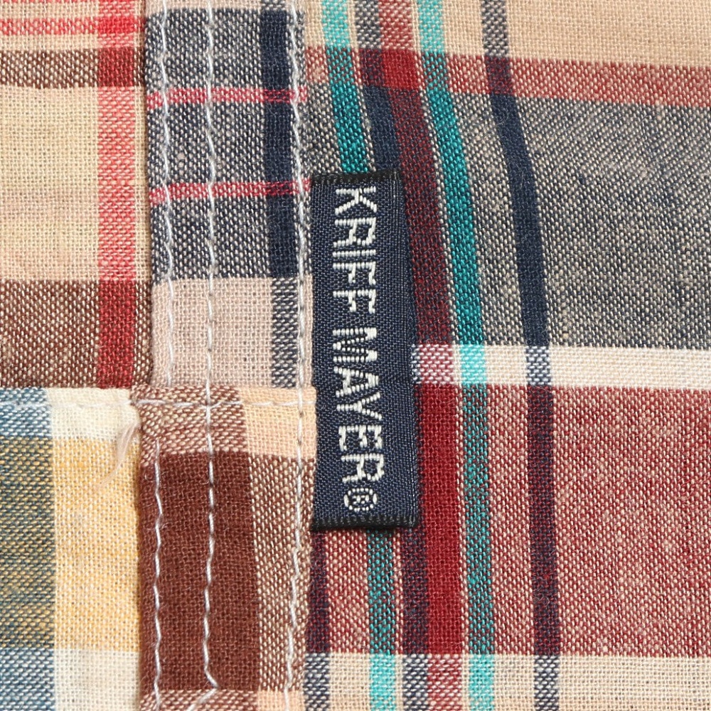 クリフメイヤー（KRIFF MAYER）（メンズ）チェック柄 ショートパンツ パッチワークショーツ 2353101X:20:BEIGE ベージュ