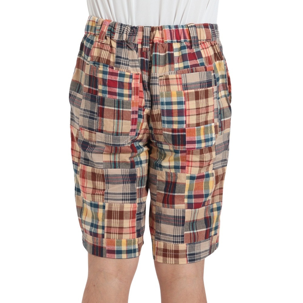 クリフメイヤー（KRIFF MAYER）（メンズ）チェック柄 ショートパンツ パッチワークショーツ 2353101X:20:BEIGE ベージュ