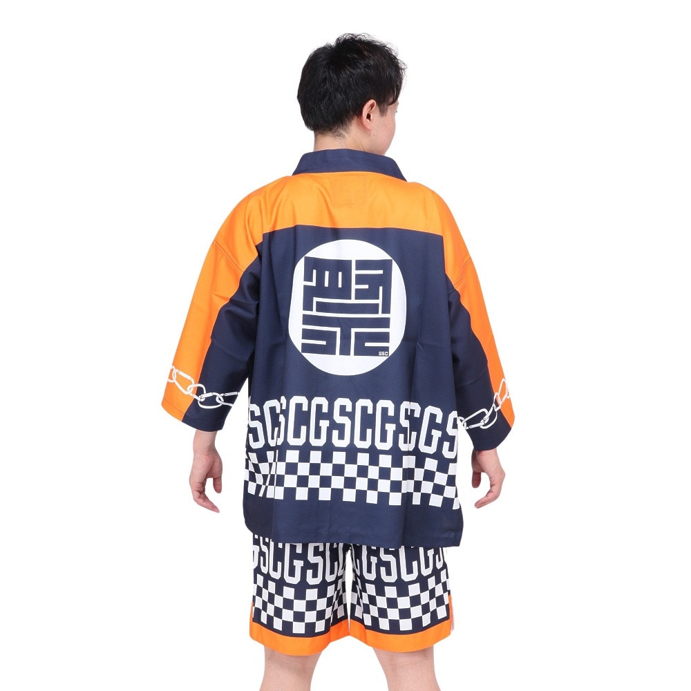 ゴースローキャラバン（GOSLOWCARAVAN）（メンズ、レディース）総柄プリント 半被ショーツ 326604 NVY