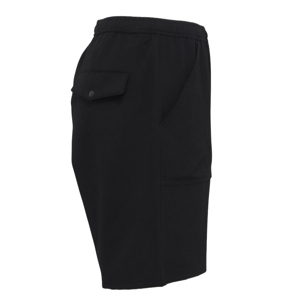 ゴースローキャラバン（GOSLOWCARAVAN）（メンズ）ストレッチサッカー 無地ショーツ 346122 BLK