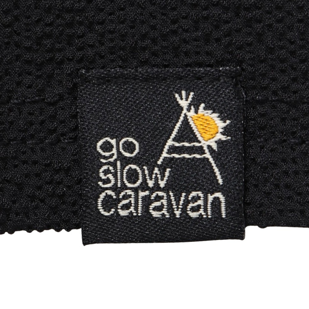 ゴースローキャラバン（GOSLOWCARAVAN）（メンズ）ストレッチサッカー 無地ショーツ 346122 BLK