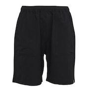 (メンズ)ストレッチサッカー 無地ショーツ 346122 BLK