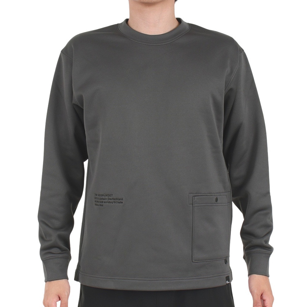 ジャックウルフスキン（JackWolfskin）（メンズ）トレーナー 裏起毛 JP URBAN THRM プルオーバー V2 5032371-6350 チャコールグレー フリース 保温性