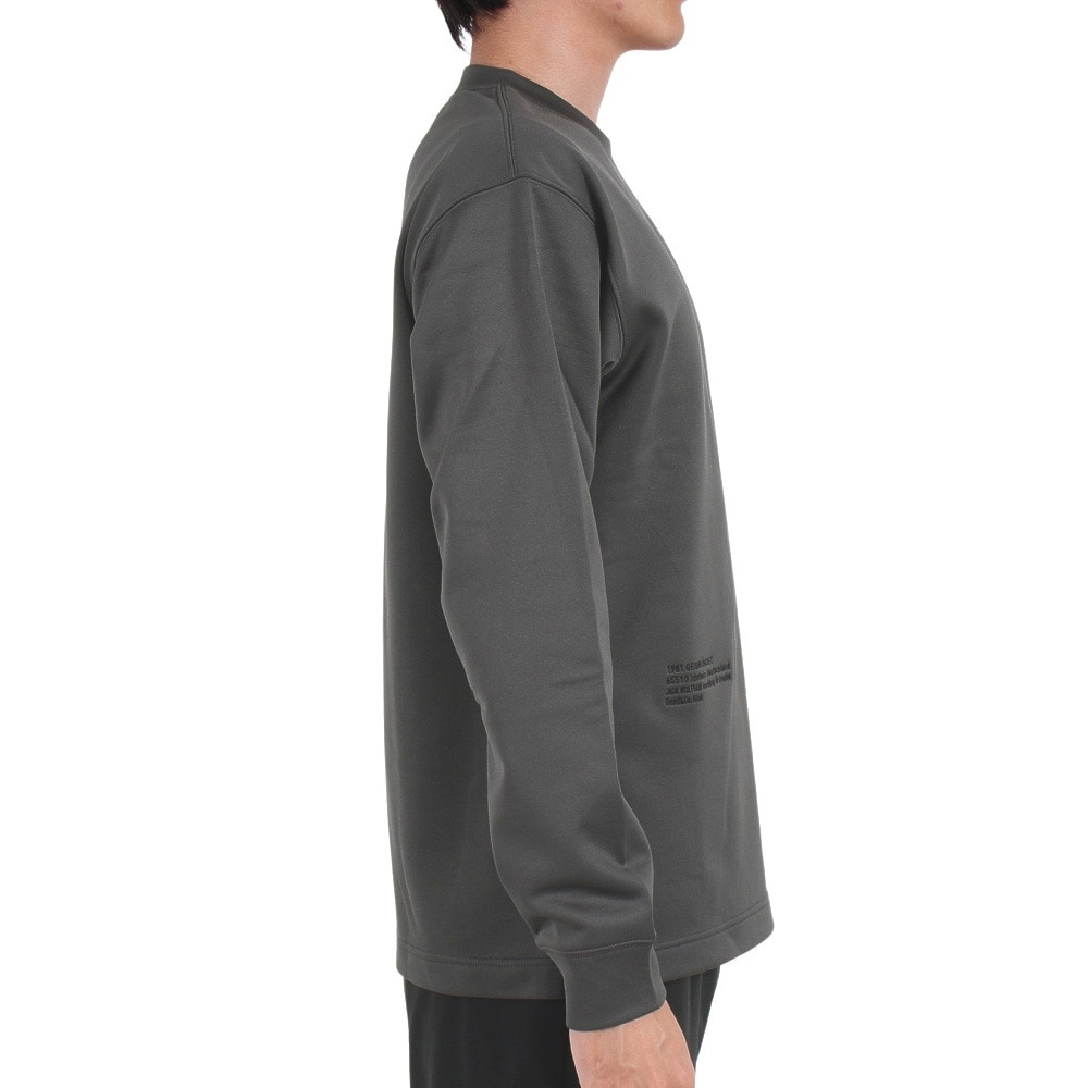 ジャックウルフスキン（JackWolfskin）（メンズ）トレーナー 裏起毛 JP URBAN THRM プルオーバー V2 5032371-6350 チャコールグレー フリース 保温性