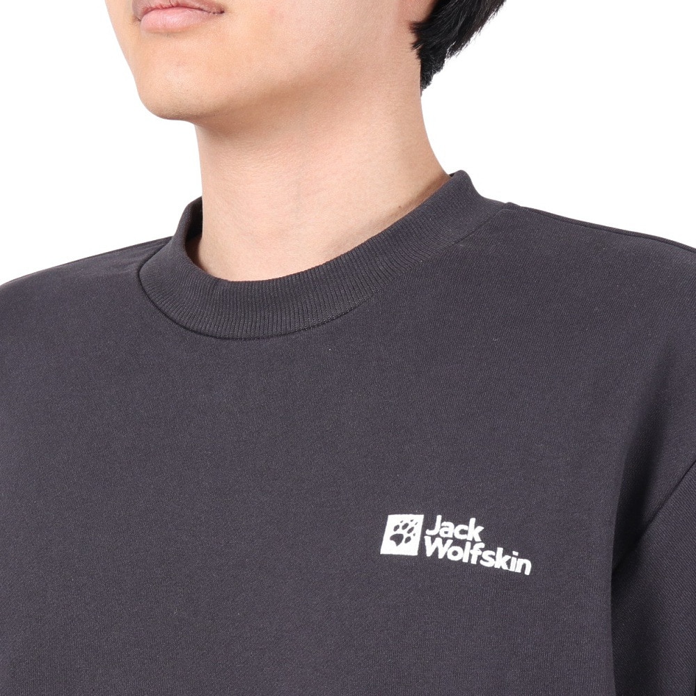 ジャックウルフスキン（JackWolfskin）（メンズ）トレーナー スウェット CORE クルーネックスウェット 5032531-6350 チャコールグレー