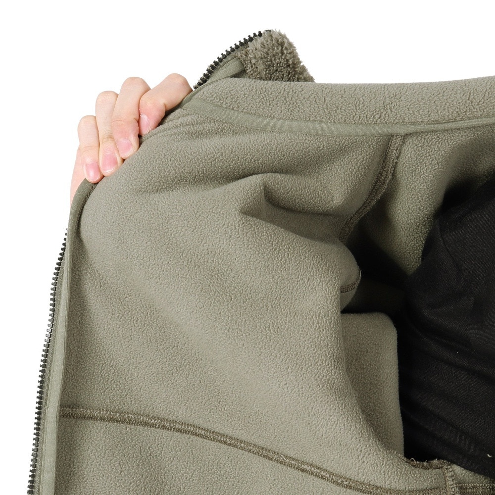 ジャックウルフスキン（JackWolfskin）（メンズ）アウター フリースジャケット JP SHERPA 3L フルジップフーディー 5032641-4550 カーキ