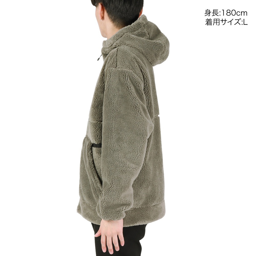 ジャックウルフスキン（JackWolfskin）（メンズ）アウター フリースジャケット JP SHERPA 3L フルジップフーディー 5032641-4550 カーキ