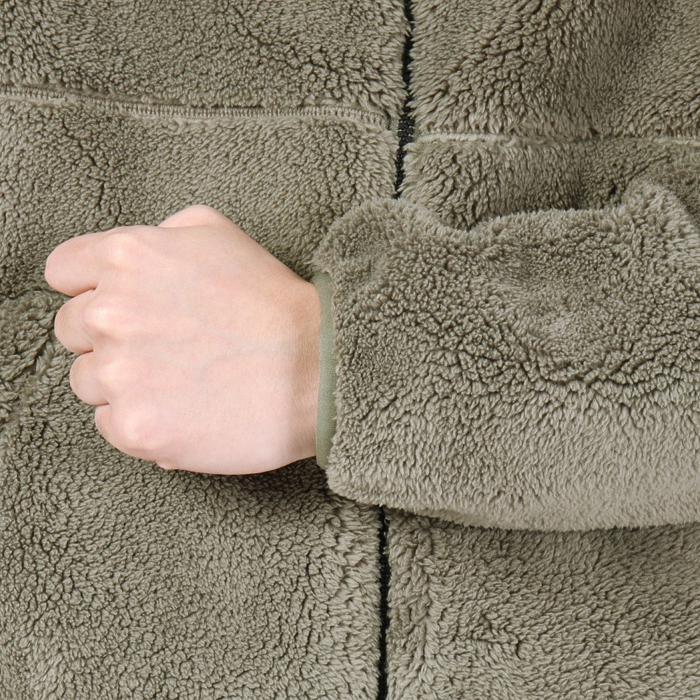 ジャックウルフスキン（JackWolfskin）（メンズ）アウター フリースジャケット JP SHERPA 3L フルジップフーディー 5032641-4550 カーキ