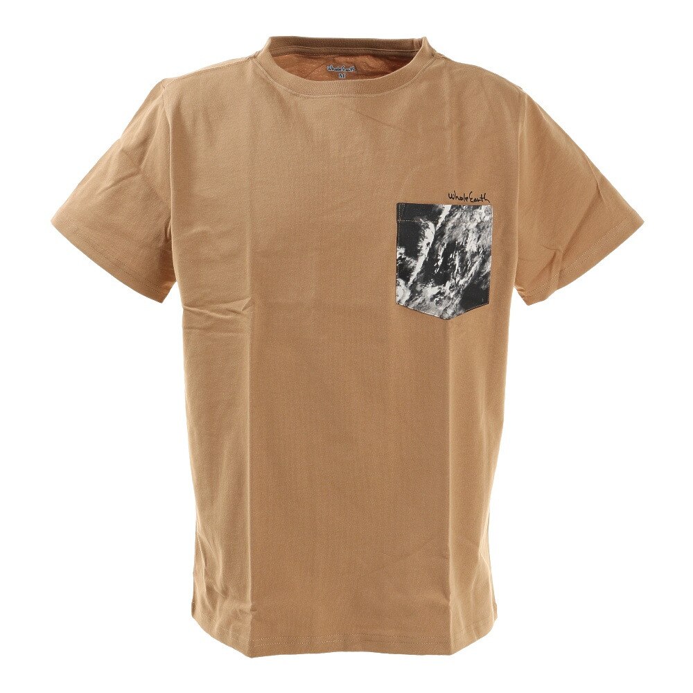  Tシャツ 半袖 EARTH CAMO WE2HJA30 OLV ベージュ 胸ポケット おしゃれ 綿 綿100