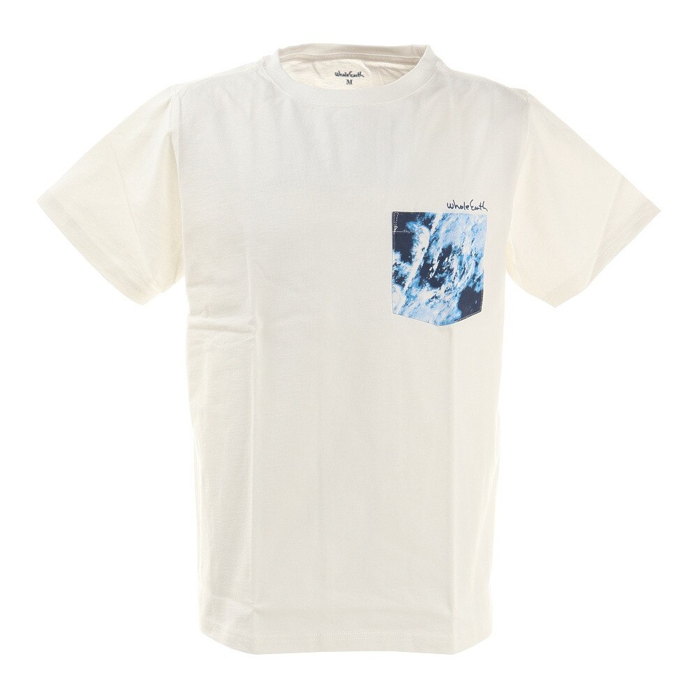  Tシャツ 半袖 EARTH CAMO WE2HJA30 WHT 白 ホワイト 胸ポケット おしゃれ 綿 綿100