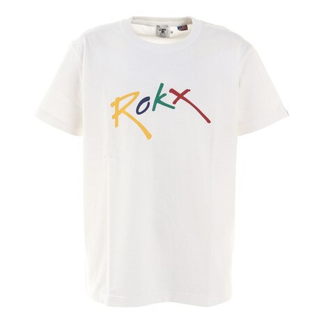 ROKX LOGO 半袖Tシャツ GORX9101M-WHTの大画像