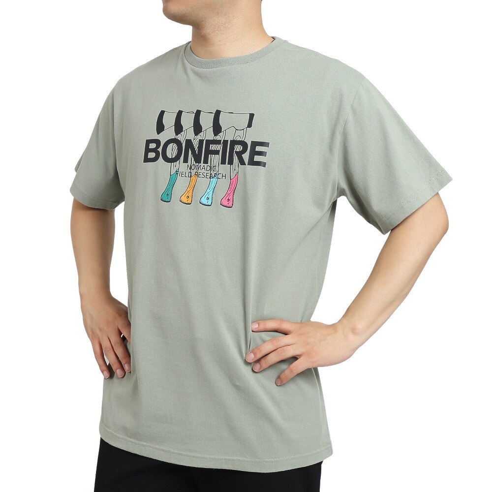  AXE HC 半袖Tシャツ 50BNF1SCD2156 OLV