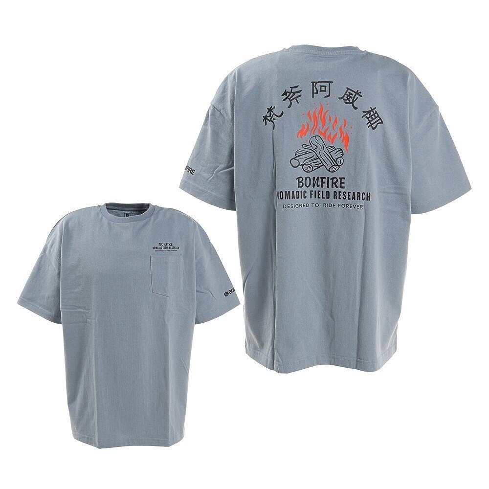  KANJI HC 半袖Tシャツ 50BNF1SCD2158 SAX