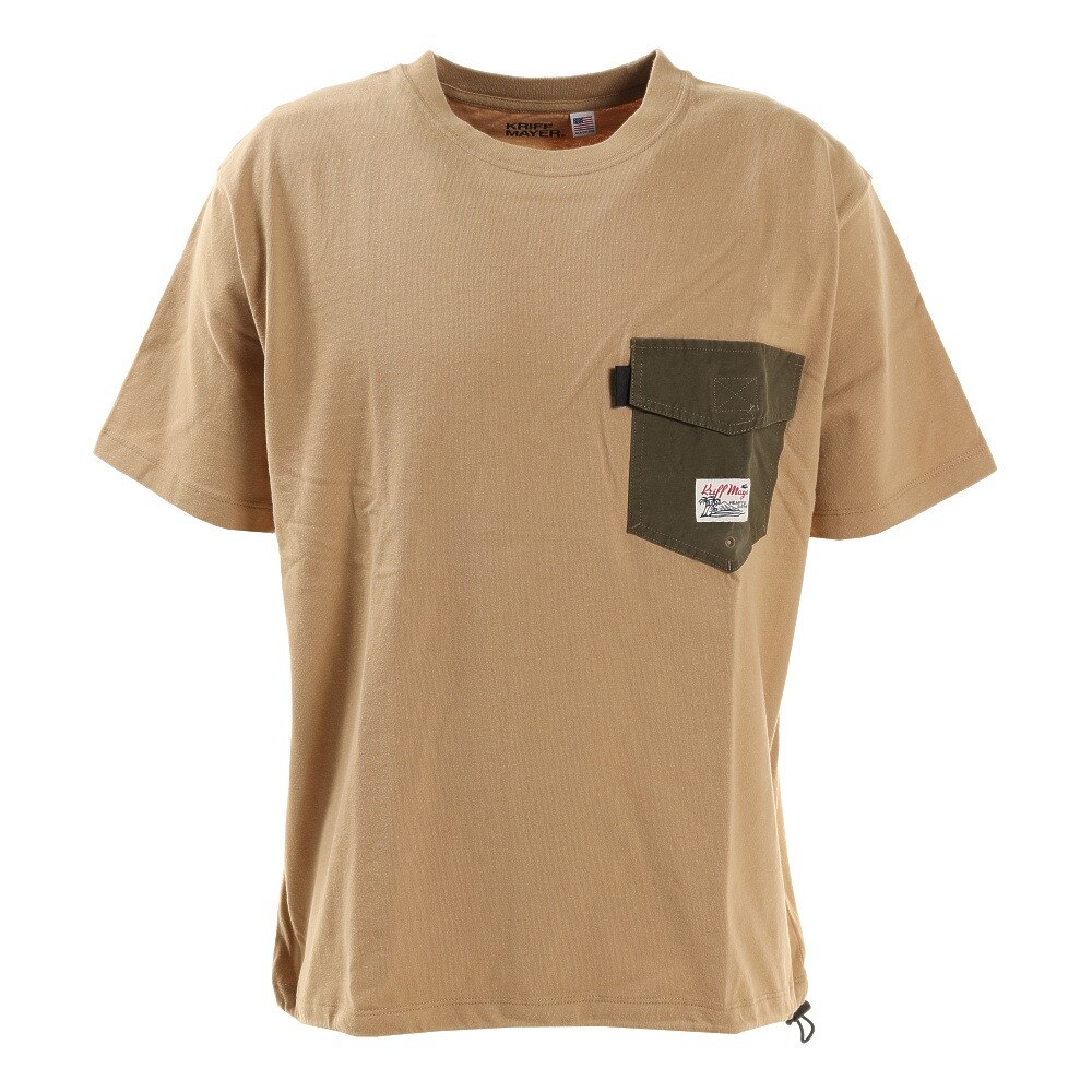  USAコットンサーフポケット 半袖Tシャツ 1964600-20:BEIGE