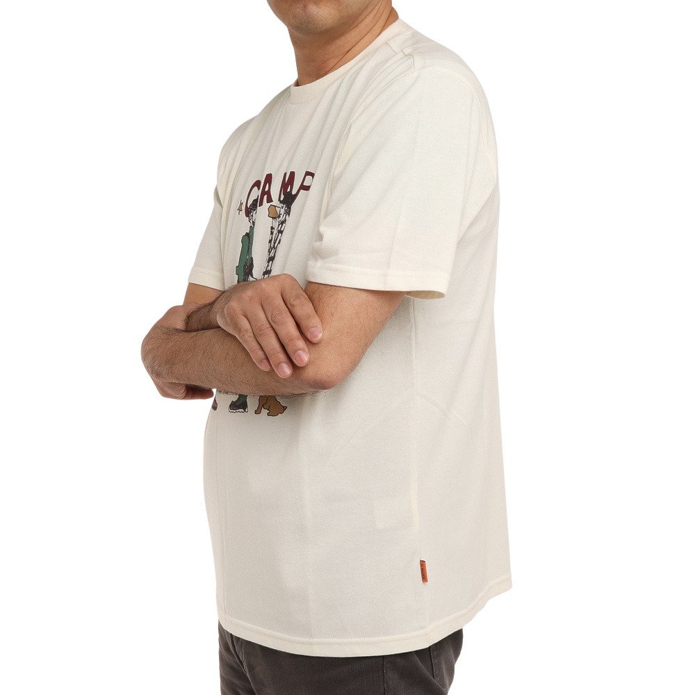 クリフメイヤー クリフメイヤー Kriff Mayer メンズ ウェットプロテクト半袖ゆるtシャツ Camp ホワイト 5 Off プリントティーシャツ トップス カジュアル スポーツ アウトドア キャンプ用品はエルブレス