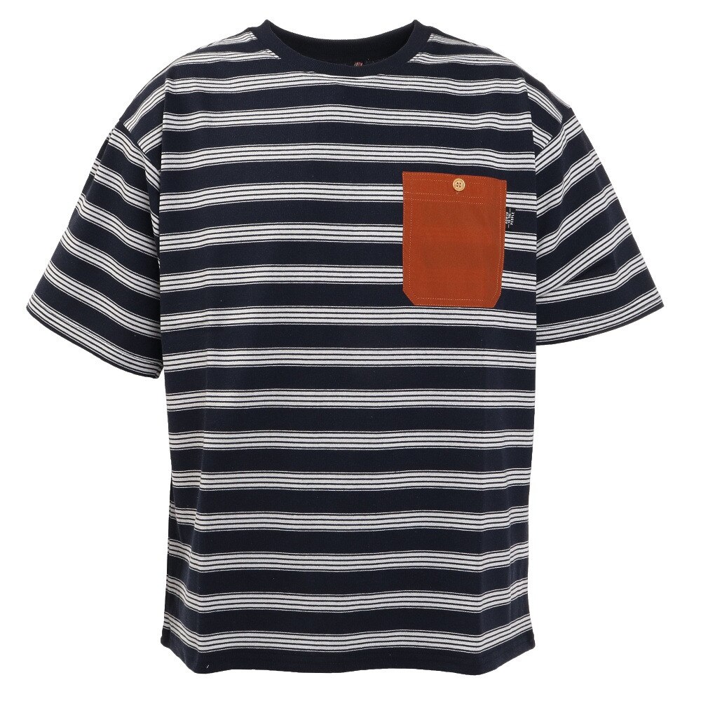  ピュアドライエコボーダーTシャツ T512112-60 NAV