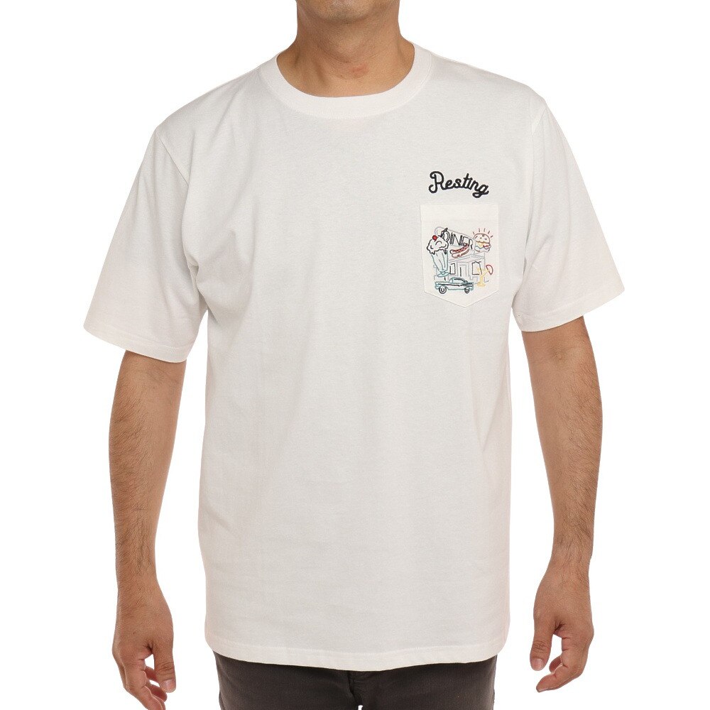  DINERポケット刺繍Tシャツ T512137-07 WHT