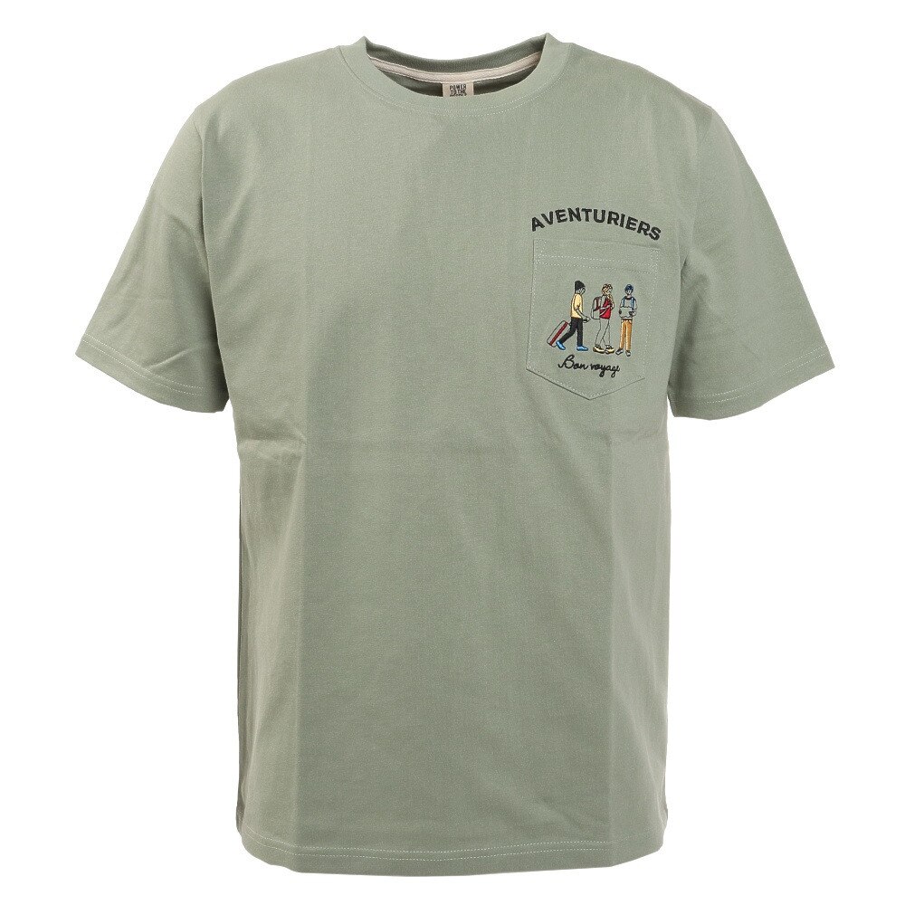  JOURNEY ポケット刺繍Tシャツ T512140-55 MNT