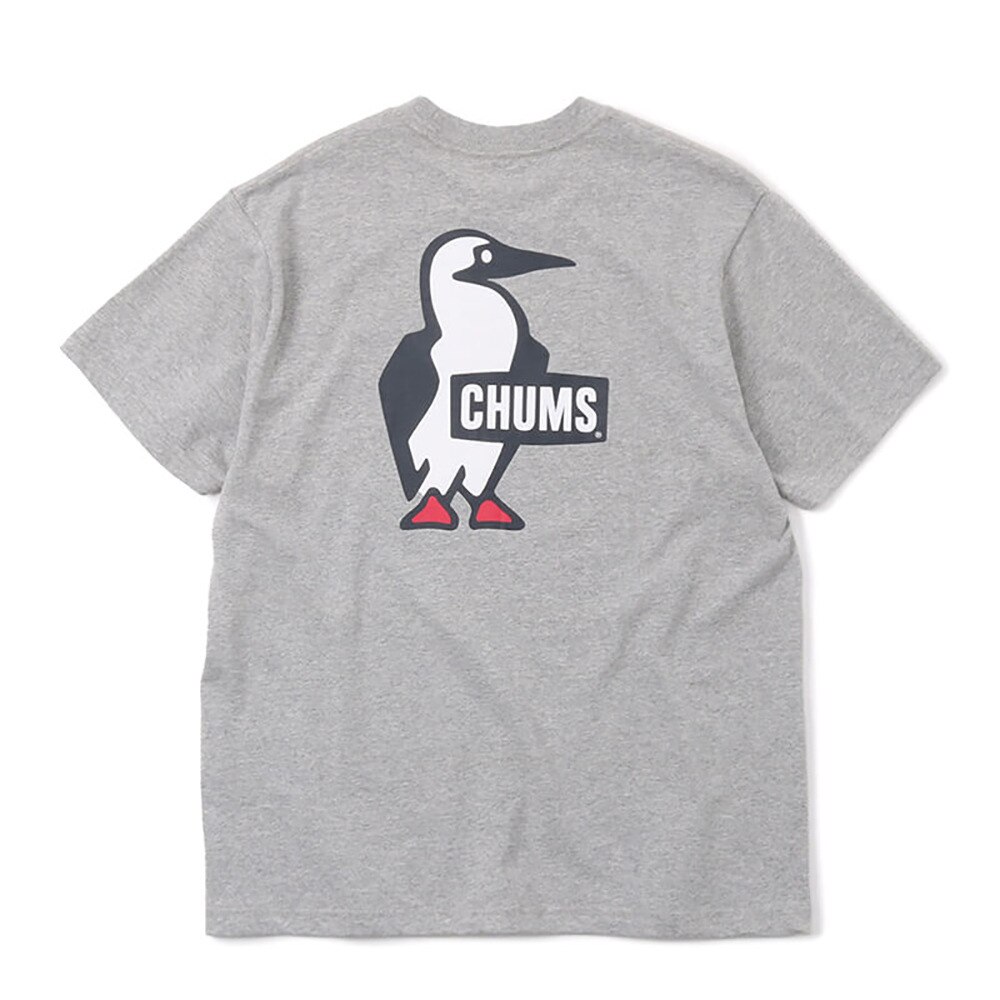 感謝の声続々！ チャムス レディース アウトドア 半袖Tシャツ ブービーロゴTシャツ CH11-1835 W001 ホワイト CHUMS 