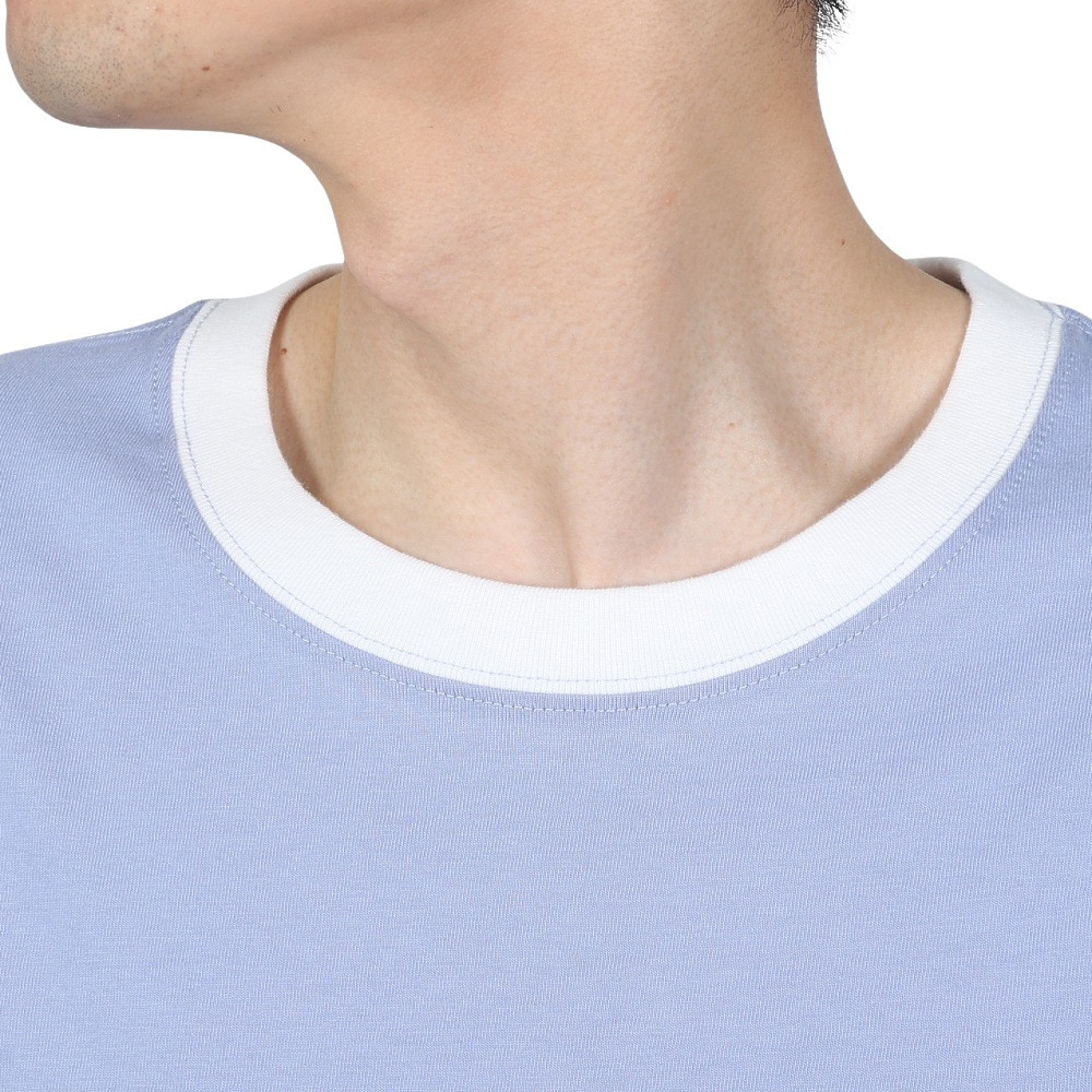 チャムス（CHUMS）（メンズ）オーバーサイズツートーンTシャツ ラベンダーホワイト CH01-1979-P024 半袖 トップス カジュアル ツートーン コットン