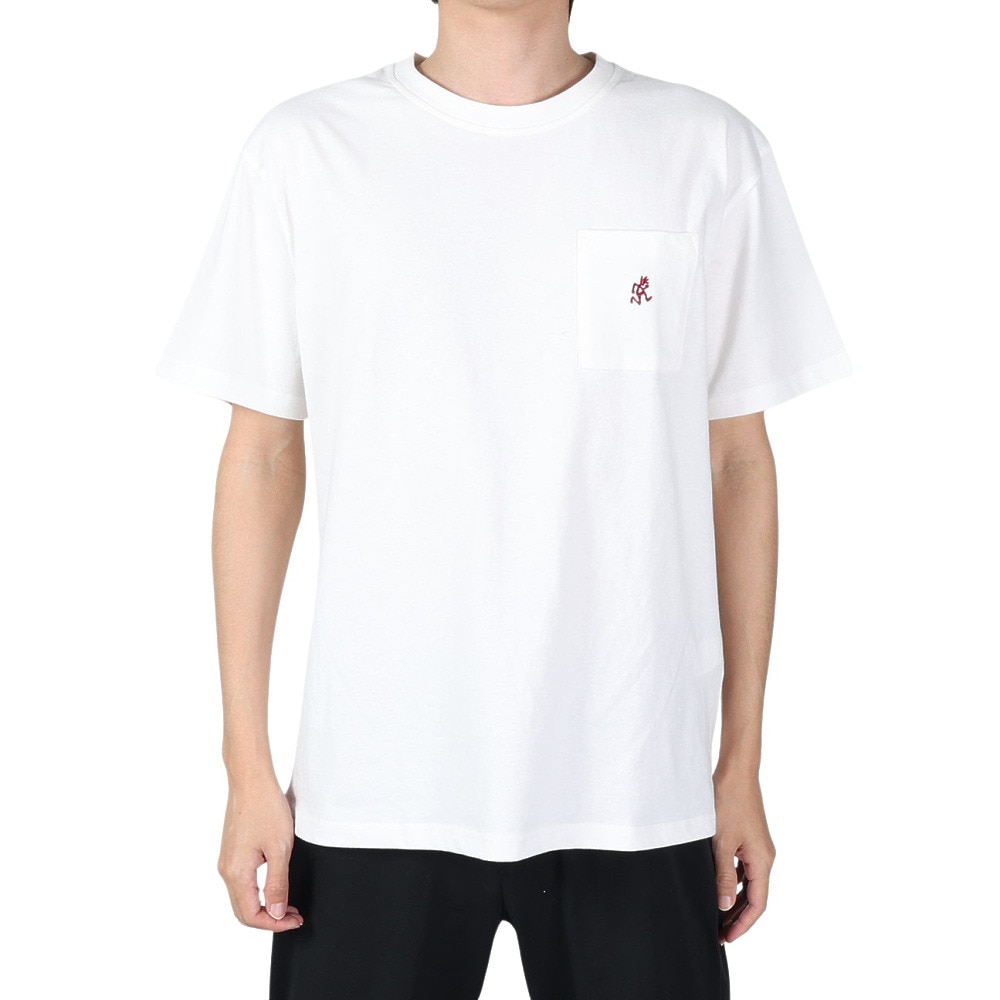 グラミチ（Gramicci）（メンズ）ワンポイントTシャツ G301-OGJ-WHITE