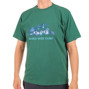 クリフメイヤー（KRIFF MAYER）（メンズ）抗菌ロゴ半袖T ラビット 2147200-65 GREEN ティーシャツ トップス カジュアル アニマルプリント うさぎ