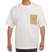 コールマン（Coleman）（メンズ）無地布帛ポケット半袖Tシャツ C5231AL WHT