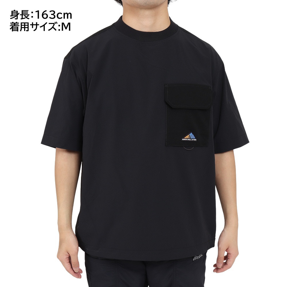 ニューバランス（new balance）（メンズ）撥水 通気性 抜群 4Way ストレッチ MT1996 ショートスリーブプルオーバー JMTL2273BK