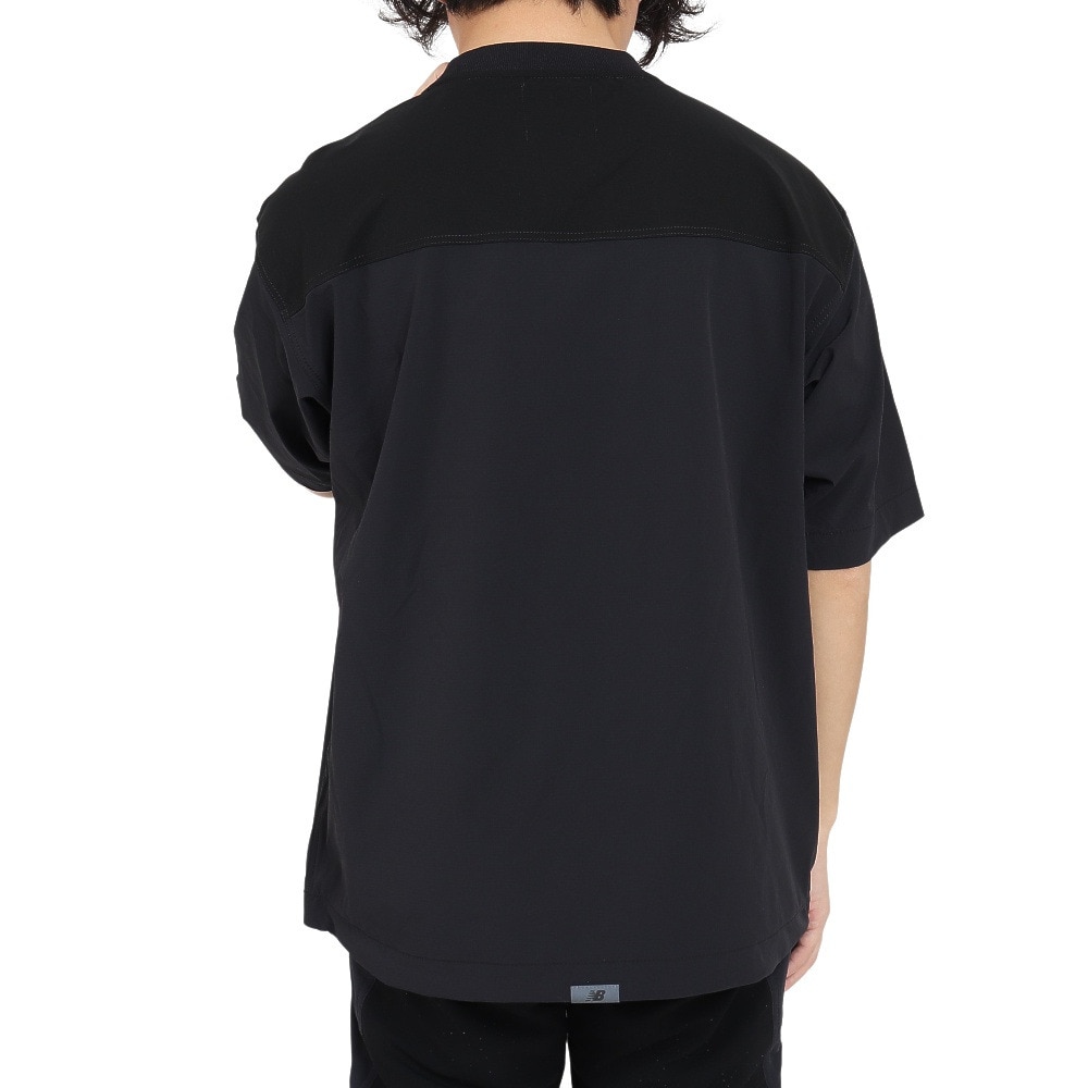 ニューバランス（new balance）（メンズ）撥水 通気性 抜群 4Way ストレッチ MT1996 ショートスリーブプルオーバー JMTL2273BK