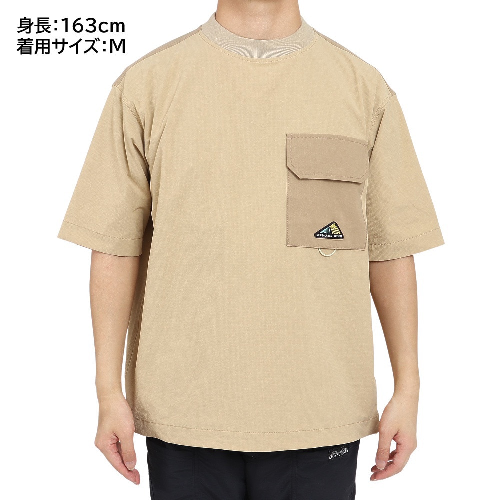 ニューバランス（new balance）（メンズ）半袖Tシャツ MT1996 ショートスリーブプルオーバー JMTL2273INC ベージュ