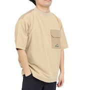 (メンズ)撥水 通気性 抜群 4Way ストレッチ MT1996 ショートスリーブプルオーバー JMTL2273INC ベージュ