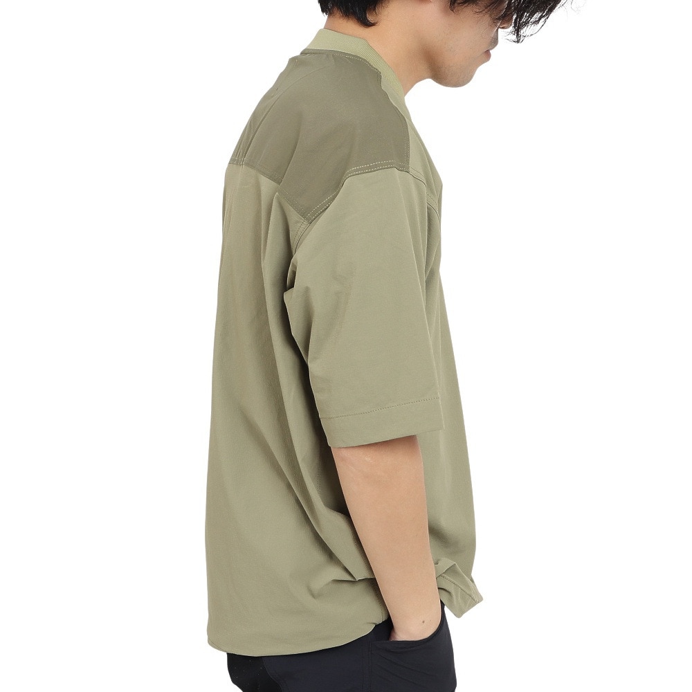 ニューバランス（new balance）（メンズ）撥水 通気性 抜群 4Way ストレッチ MT1996 ショートスリーブプルオーバー JMTL2273TCO カーキ