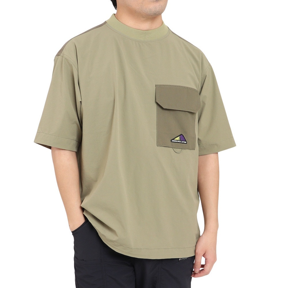 ニューバランス（new balance）（メンズ）撥水 通気性 抜群 4Way ストレッチ MT1996 ショートスリーブプルオーバー JMTL2273TCO カーキ