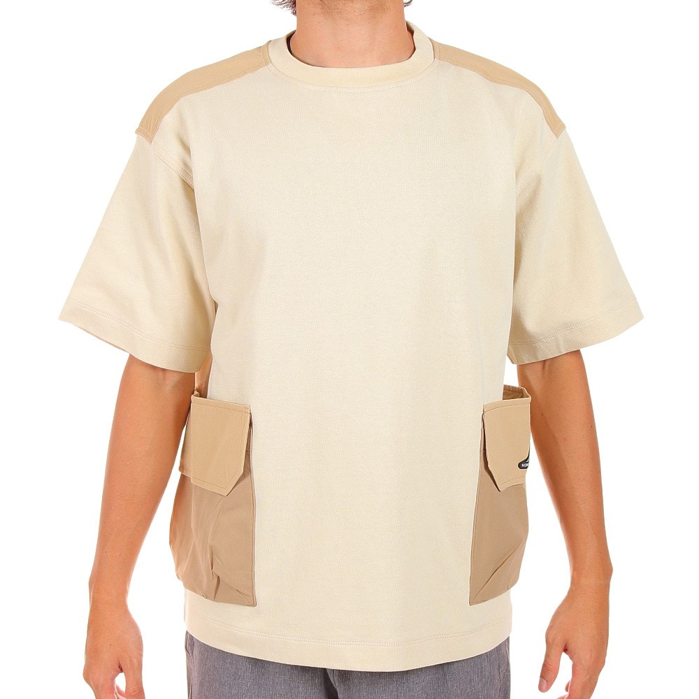 ニューバランス（new balance）（メンズ）半袖 Tシャツ MT1996 Go Anywhere ユーティリティTシャツ JMTL2275BE ベージュ ポケット