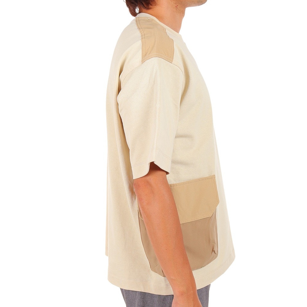 ニューバランス（new balance）（メンズ）半袖 Tシャツ MT1996 Go Anywhere ユーティリティTシャツ JMTL2275BE ベージュ ポケット